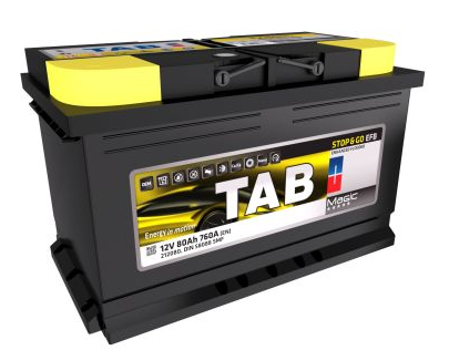 Baterie auto TAB MAGIC EFB START-STOP 12V 80AH, 760A