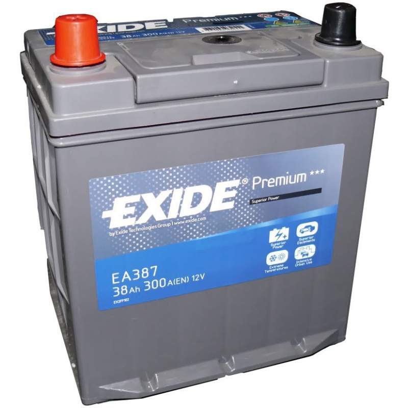 Baterie auto EXIDE EA387 PREMIUM 12V 38AH, 300A