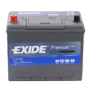 Baterie auto EXIDE EA755 PREMIUM 12V 75AH, 630A