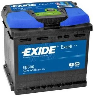 Baterie auto EXIDE EB500 EXCELL 12V 50AH, 450A