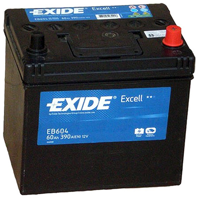 Baterie auto EXIDE EB604 EXCELL 12V 60AH, 390A