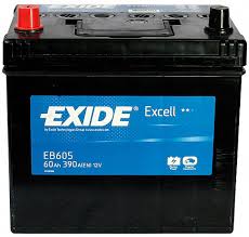 Baterie auto EXIDE EB605 EXCELL 12V 60AH, 390A