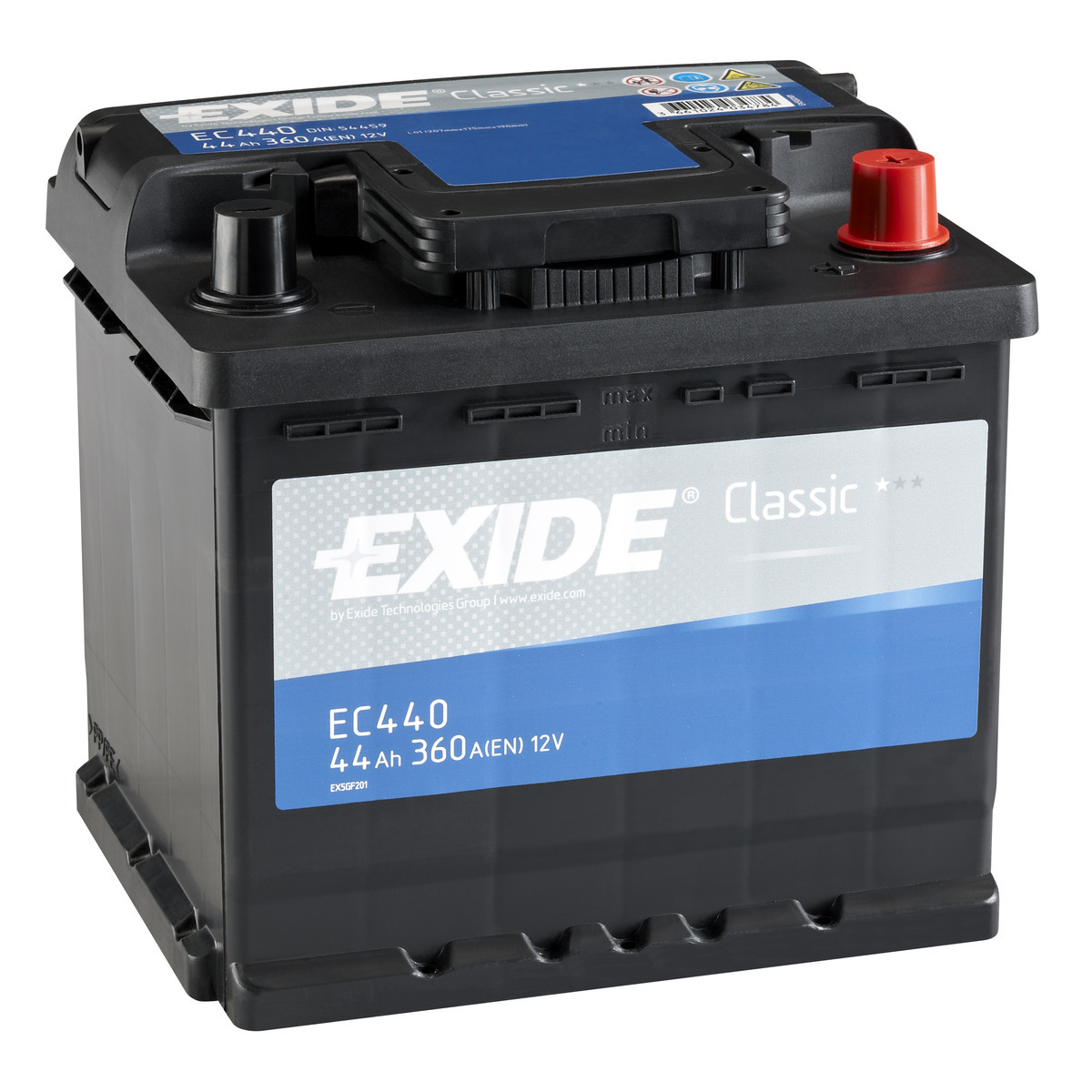 Baterie auto EXIDE EC440 CLASSIC 12V 44AH, 360A