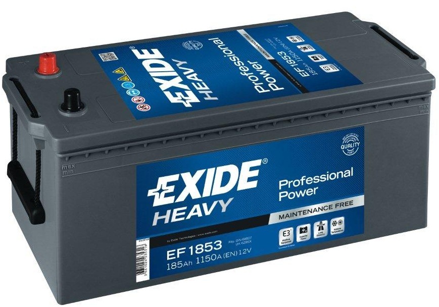 Baterie auto EXIDE EF1853 PROFESSIONAL POWER 12V 185AH, 1150A