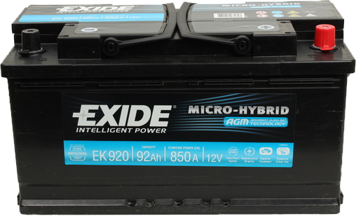 Baterie auto EXIDE EK920 AGM 12V 92AH, 850A