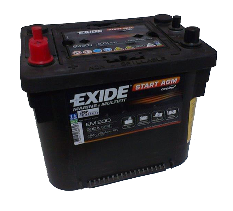Baterie auto EXIDE EM900 START AGM 12V 42AH, 700A Baterie auto EXIDE EM900 START AGM 12V 42AH, 700A
