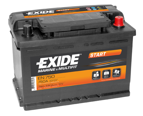 Baterie auto EXIDE EN750 START 12V 74AH, 680A