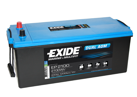 Baterie auto EXIDE EP2100 DUAL AGM 12V 240AH, 1200A