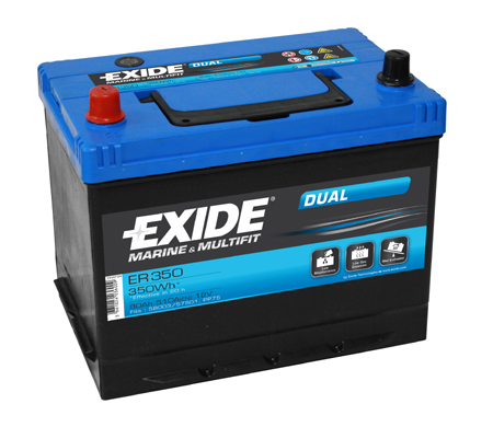 Baterie auto EXIDE ER350 DUAL 12V 80AH, 510A