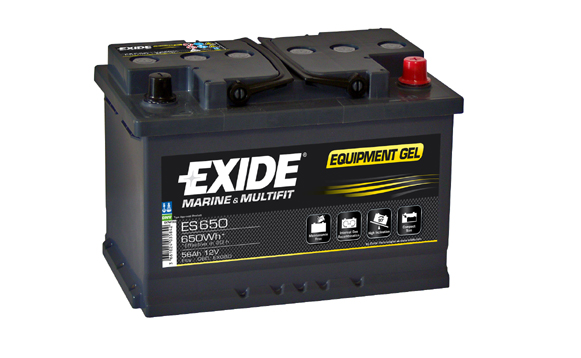 Baterie auto EXIDE ES650 EQUIPMENT GEL 12V 56AH, 410A