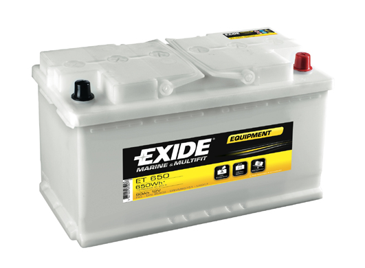 Baterie auto EXIDE ET650 EQUIPMENT 12V 90AH, 800A Baterie auto EXIDE ET650 EQUIPMENT 12V 90AH, 800A