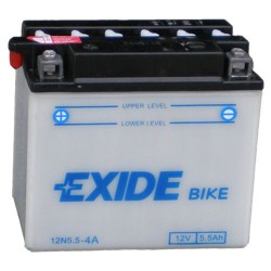 Baterie motocicleta EXIDE EB12N5.5-4A CONVENTIONAL 12V 5.5AH, 60A Baterie motocicleta EXIDE EB12N5.5-4A CONVENTIONAL 12V 5.5AH, 60A