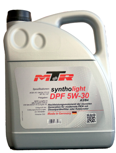 Ulei motor MTR Syntholight DPF 5W30 4L Ulei motor MTR Syntholight DPF 5W30 4L