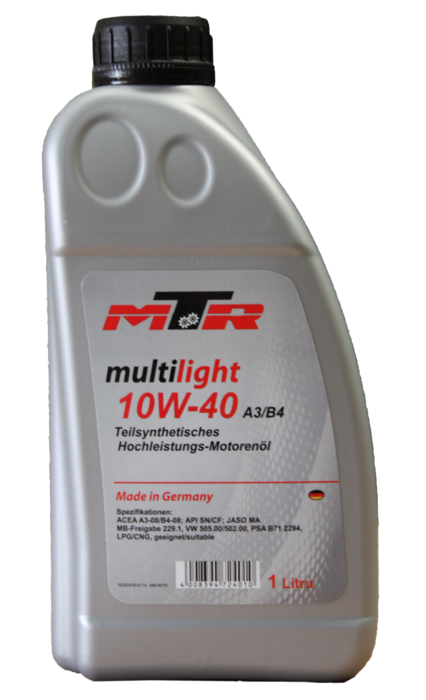 Ulei motor MTR Multilight 10W-40 1L Ulei motor MTR Multilight 10W-40 1L