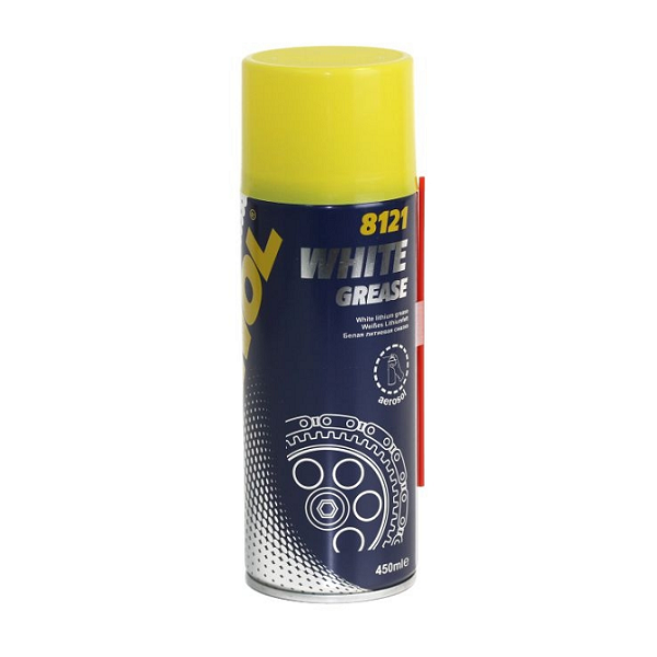 SPRAY VASELINA MANNOL WHITE GREASE 450ML