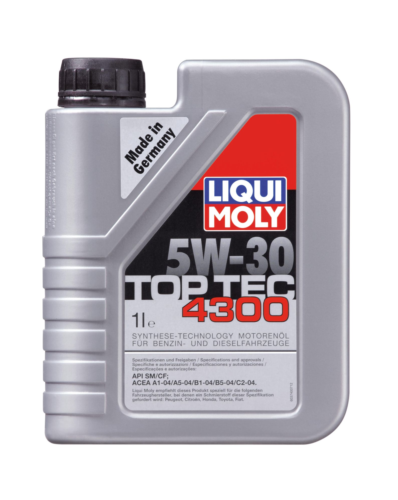 ULEI MOTOR LIQUI MOLY 3740 TOP TEC 4300 5W30 1L