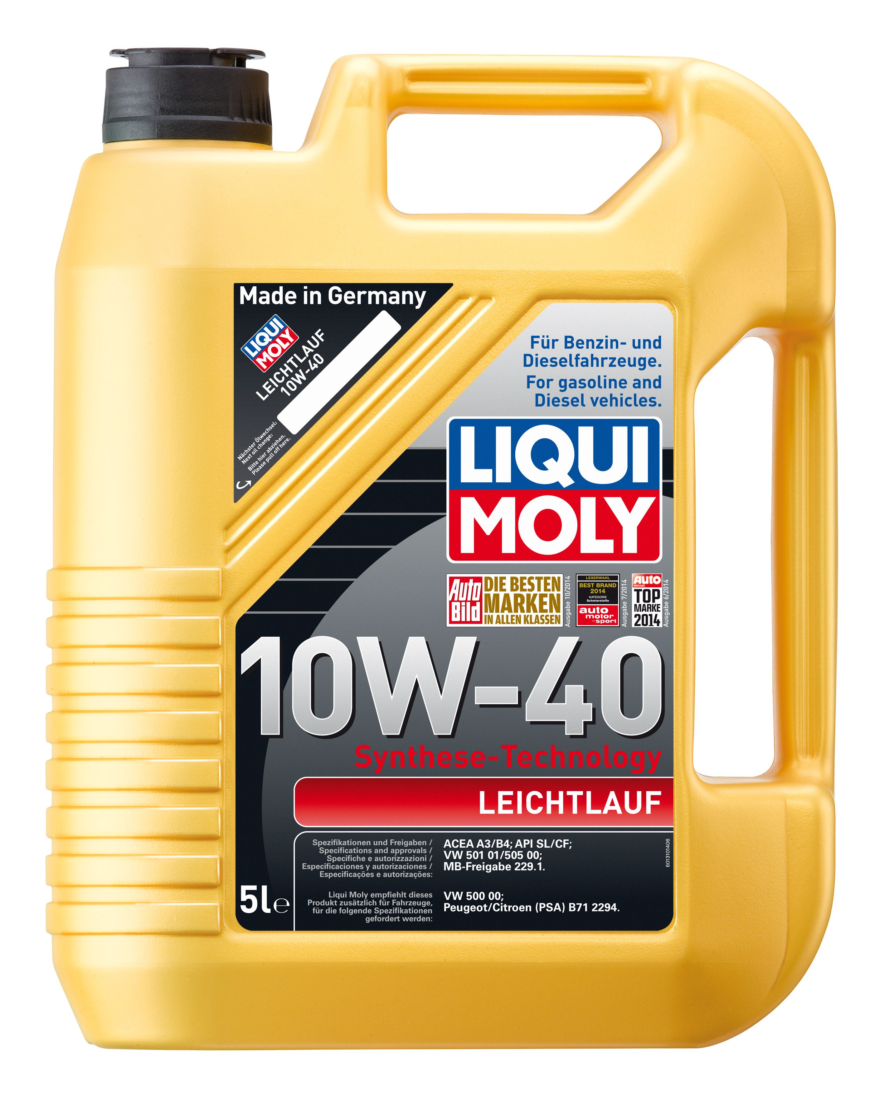 ULEI MOTOR LIQUI MOLY 1310 LEICHTLAUF 10W40 5L ULEI MOTOR LIQUI MOLY 1310 LEICHTLAUF 10W40 5L