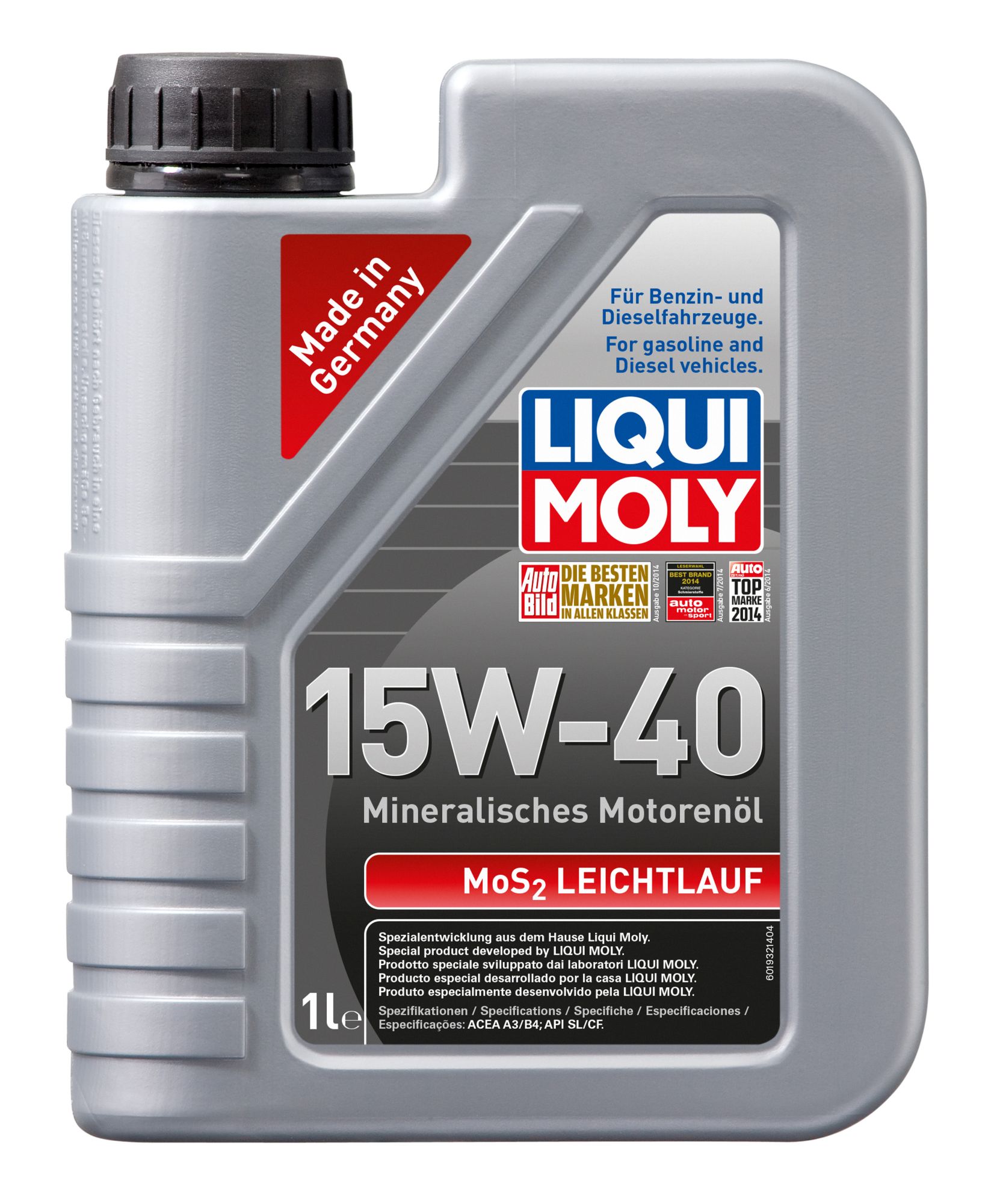 ULEI MOTOR LIQUI MOLY 2192 MOS2 LEICHTLAUF 15W40 1L