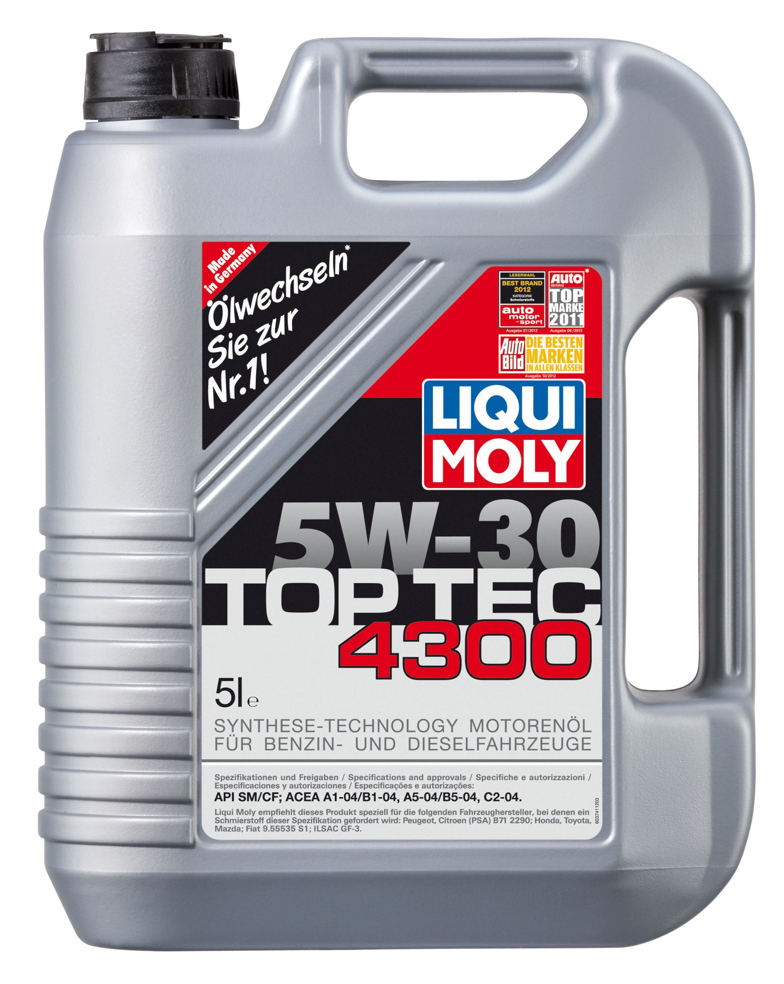 ULEI MOTOR LIQUI MOLY 3741 TOP TEC 4300 5W30 5L