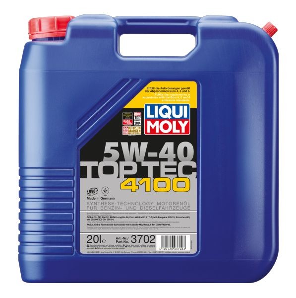 ULEI MOTOR LIQUI MOL 3702 TOP TEC 4100 5W40 20L