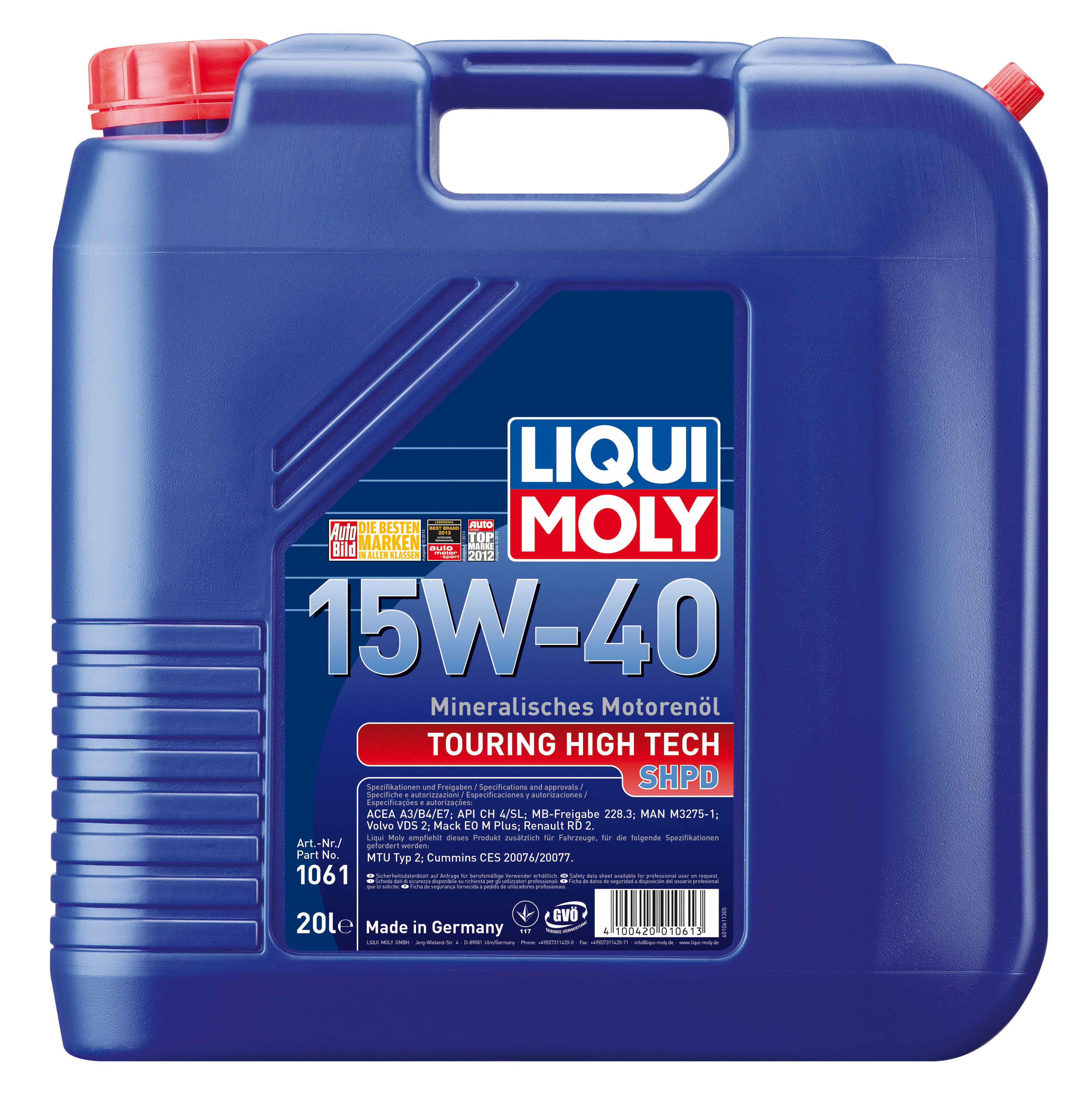 ULEI MOTOR LIQUI MOLY 1061 TOURING HIGH TECH 15W40 20L