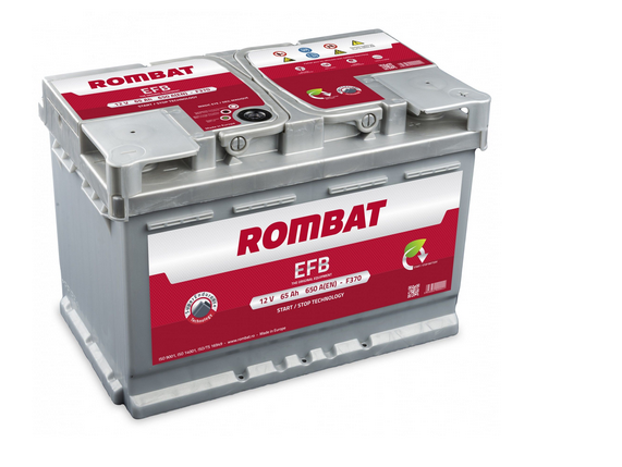 Baterie auto ROMBAT EFB 12V 65AH, 650A Baterie auto ROMBAT EFB 12V 65AH, 650A