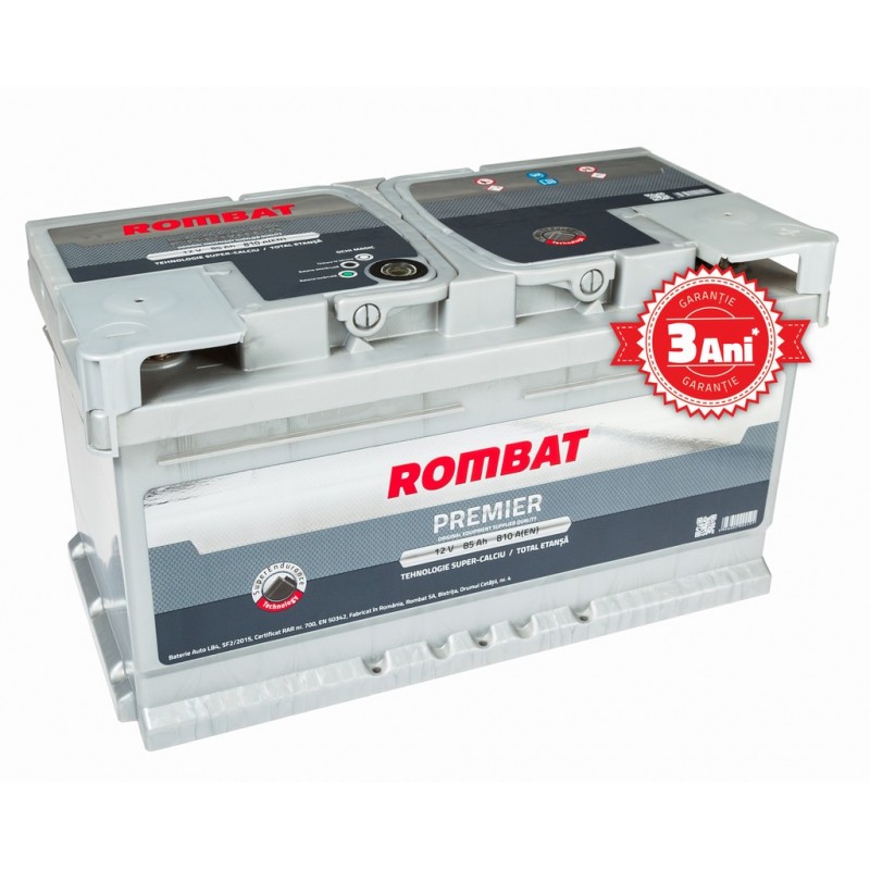 Baterie auto ROMBAT PREMIER 12V 85AH, 810A