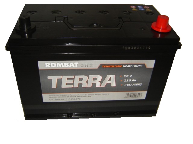 Baterie auto ROMBAT TERRA 12V 110AH, 700A Baterie auto ROMBAT TERRA 12V 110AH, 700A