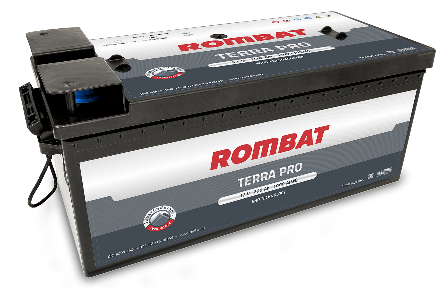 Baterie auto ROMBAT TERRA PRO 12V 200AH, 1000A Baterie auto ROMBAT TERRA PRO 12V 200AH, 1000A