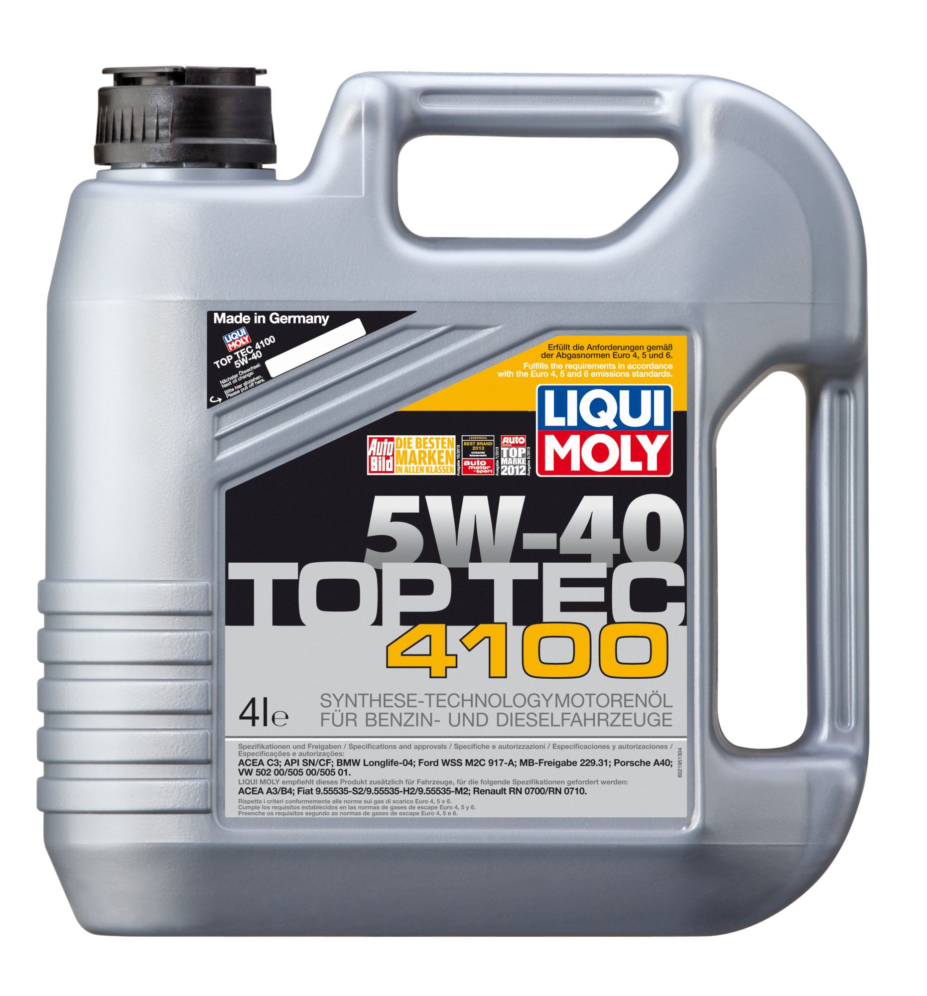 ULEI MOTOR LIQUI MOLY 2195 TOP TEC 4100 5W40 4L