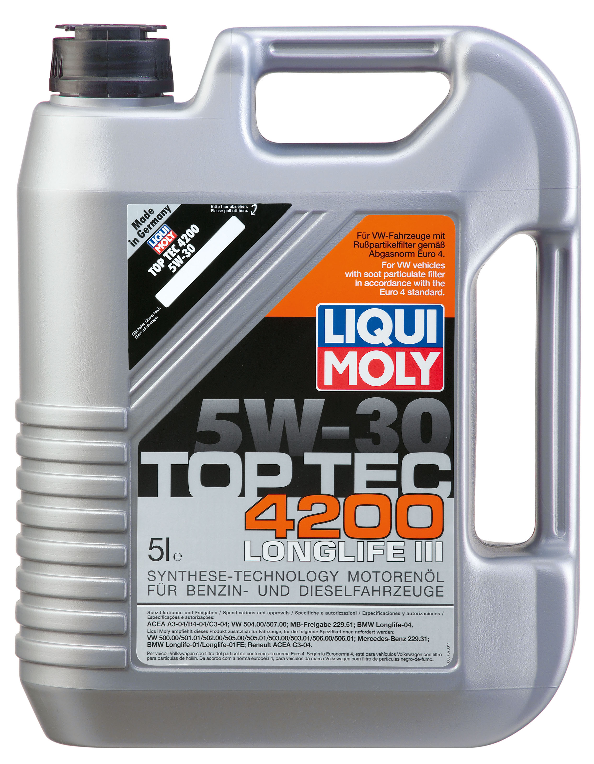 ULEI MOTOR LIQUI MOLY 2693 TOP TEC 4200 5W30 5L