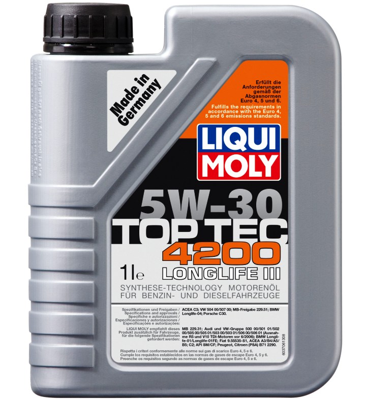 ULEI MOTOR LIQUI MOLY 2691 TOP TEC 4200 5W30 1L ULEI MOTOR LIQUI MOLY 2691 TOP TEC 4200 5W30 1L