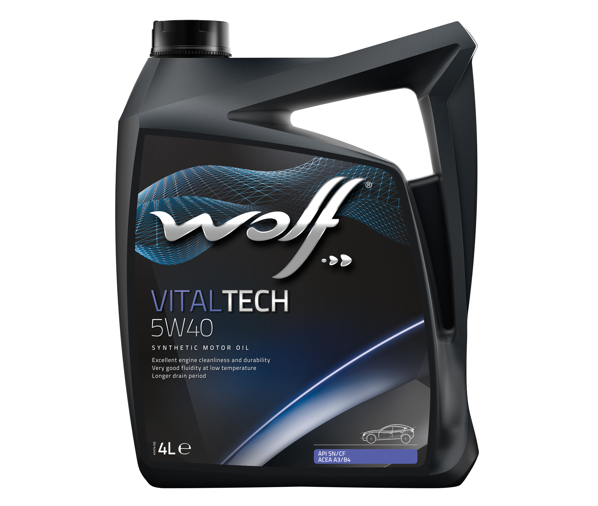 ULEI PENTRU MOTOR WOLF VITALTECH 5W40 4L