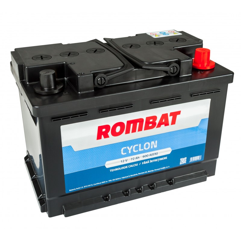 Baterie auto ROMBAT CYCLON 12V 72AH, 600A