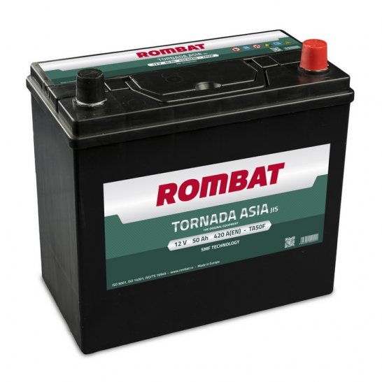 Baterie auto ROMBAT TORNADA ASIA 12V 50AH, 420A Baterie auto ROMBAT TORNADA ASIA 12V 50AH, 420A