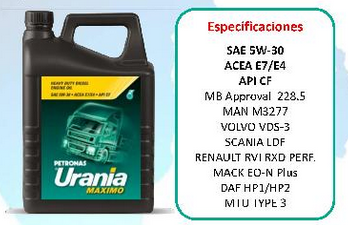 ULEI MOTOR PETRONAS URANIA MAXIMO 5W30 5L ULEI MOTOR PETRONAS URANIA MAXIMO 5W30 5L