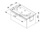 Baterie auto BOSCH 0092T50800 12V 225AH 1150A