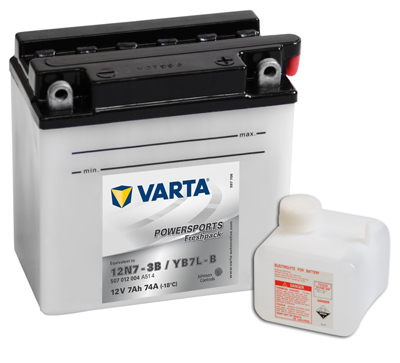 Baterie motocicleta VARTA 507012004A514 Funstart Freshpack 12N7-3B 12V 7AH, 74A