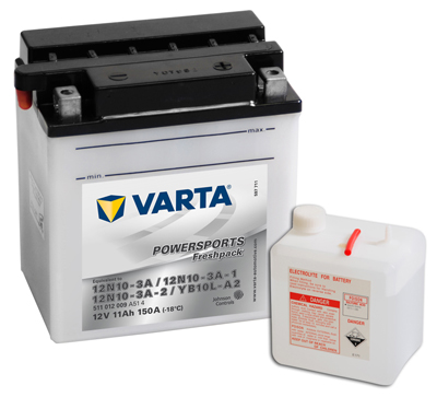 Baterie motocicleta VARTA 511012009A514 Funstart Freshpack YB10L-A2 12V 11AH, 150A