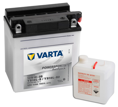 Baterie motocicleta VARTA 511013009A514 Funstart Freshpack YB10L-B 12V 11AH, 150A