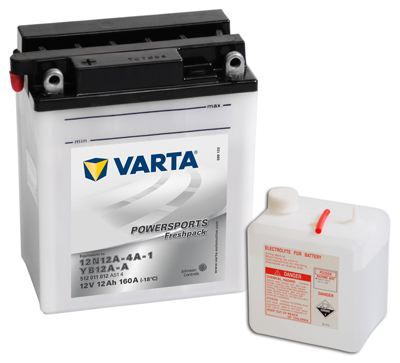 Baterie motocicleta VARTA 512011012A514 Funstart Freshpack YB12A-A 12V 12AH, 160A Baterie motocicleta VARTA 512011012A514 Funstart Freshpack YB12A-A 12V 12AH, 160A