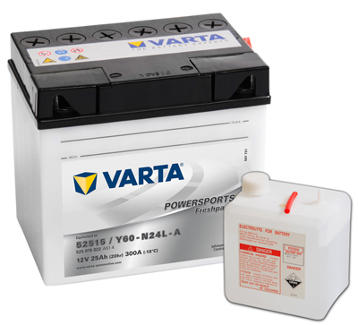 Baterie motocicleta VARTA 525015022A514 Funstart Freshpack 12V 25AH, 300A