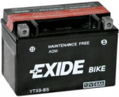Baterie motocicleta EXIDE EBYTX9-BS MAINTENANCE FREE 12V 8AH, 120A