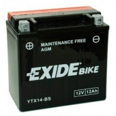 Baterie motocicleta EXIDE EBYTX14-BS MAINTENANCE FREE 12V 12AH, 200A